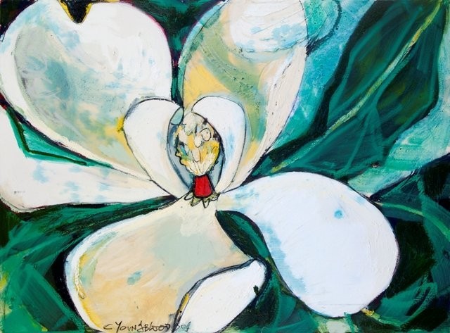 Dancing Magnolia with Veronese Green