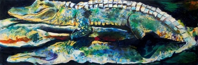 Psychedelic Gator Reflection