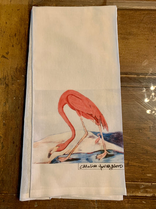 Flamingo Oasis Tea Towel