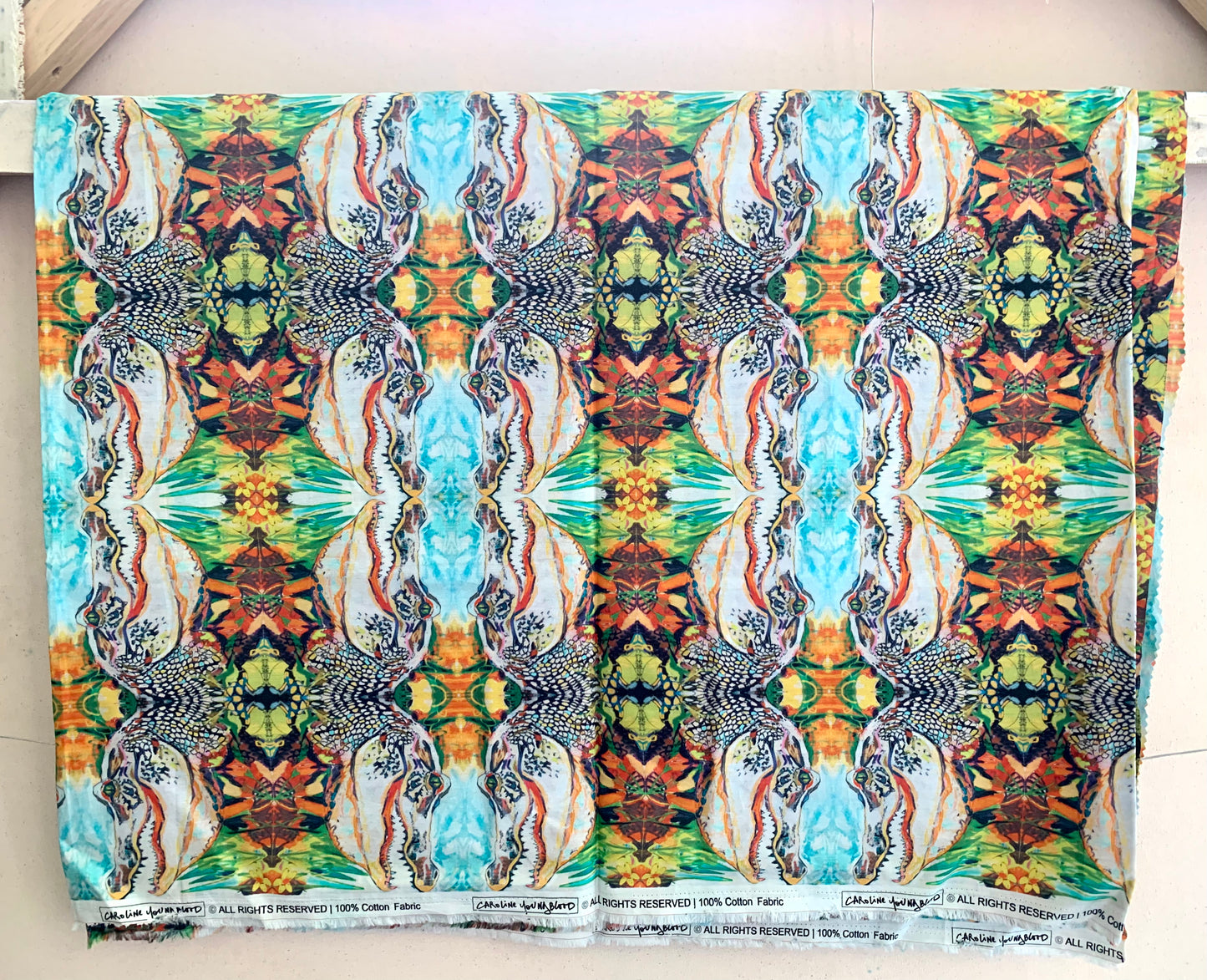 Groovy Gator Printed Cotton Fabric