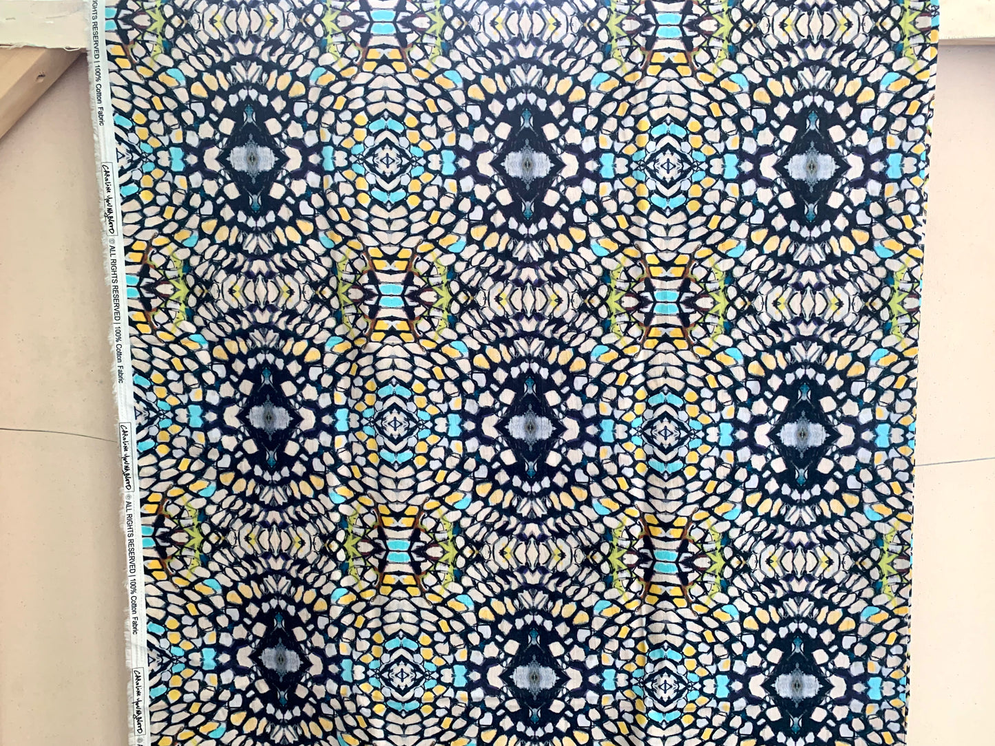 Groovy Gator Scales Printed Cotton Fabric
