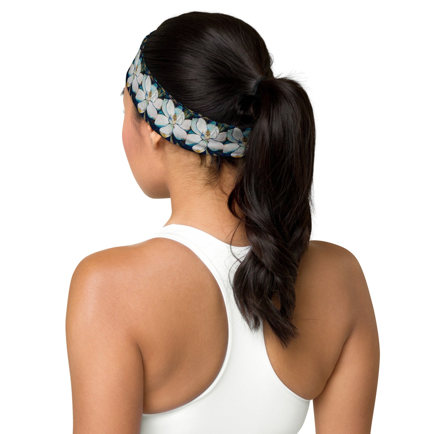 Indigo Magnolia II Headband