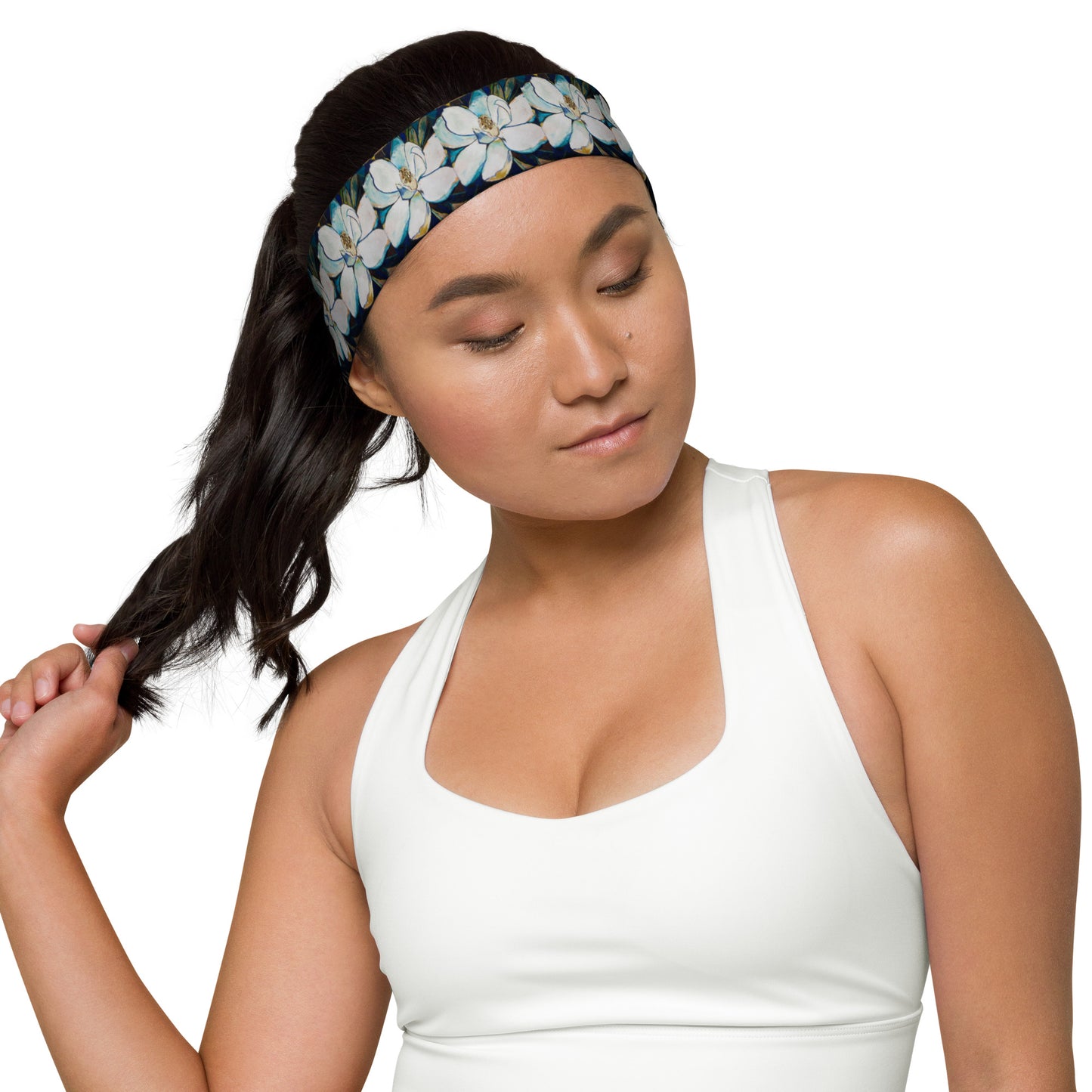 Indigo Magnolia II Headband