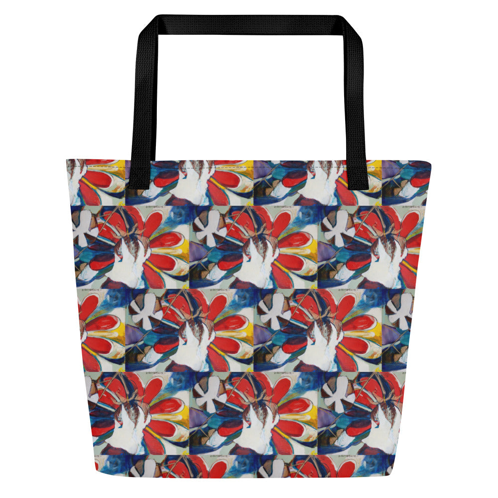 Tribute to Cotton II All-Over Print Large Tote Bag