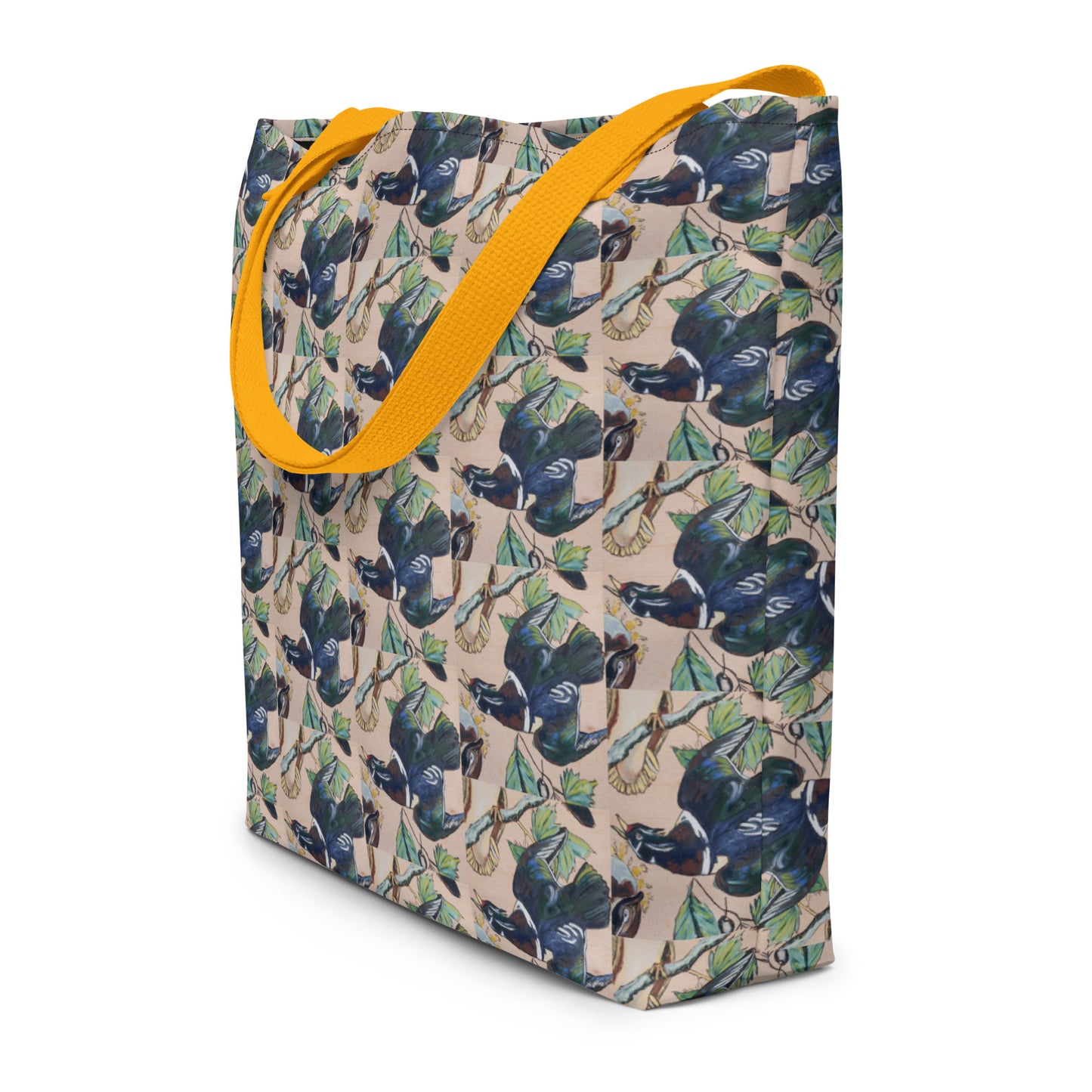Wood Ducks All-Over Print Large Tote Bag