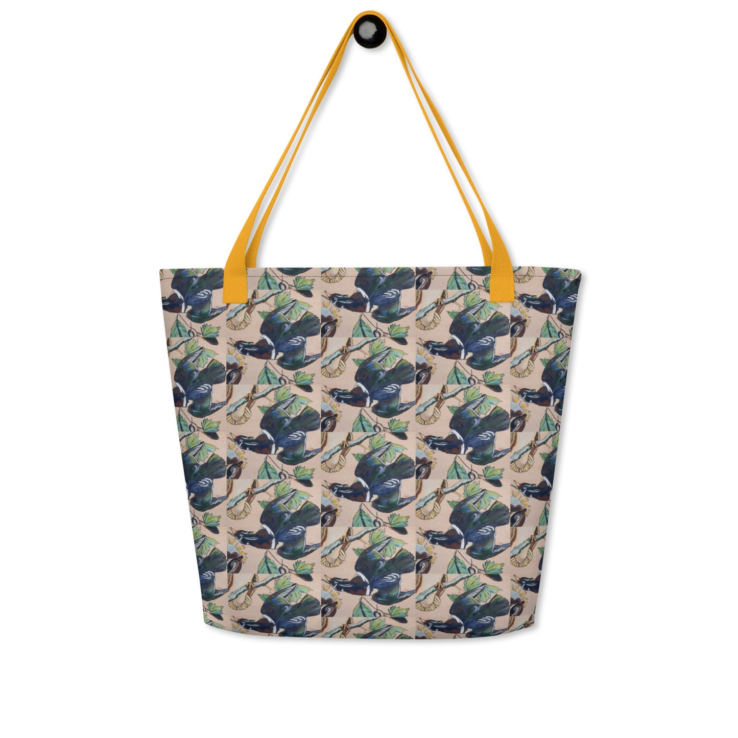 Wood Ducks All-Over Print Large Tote Bag