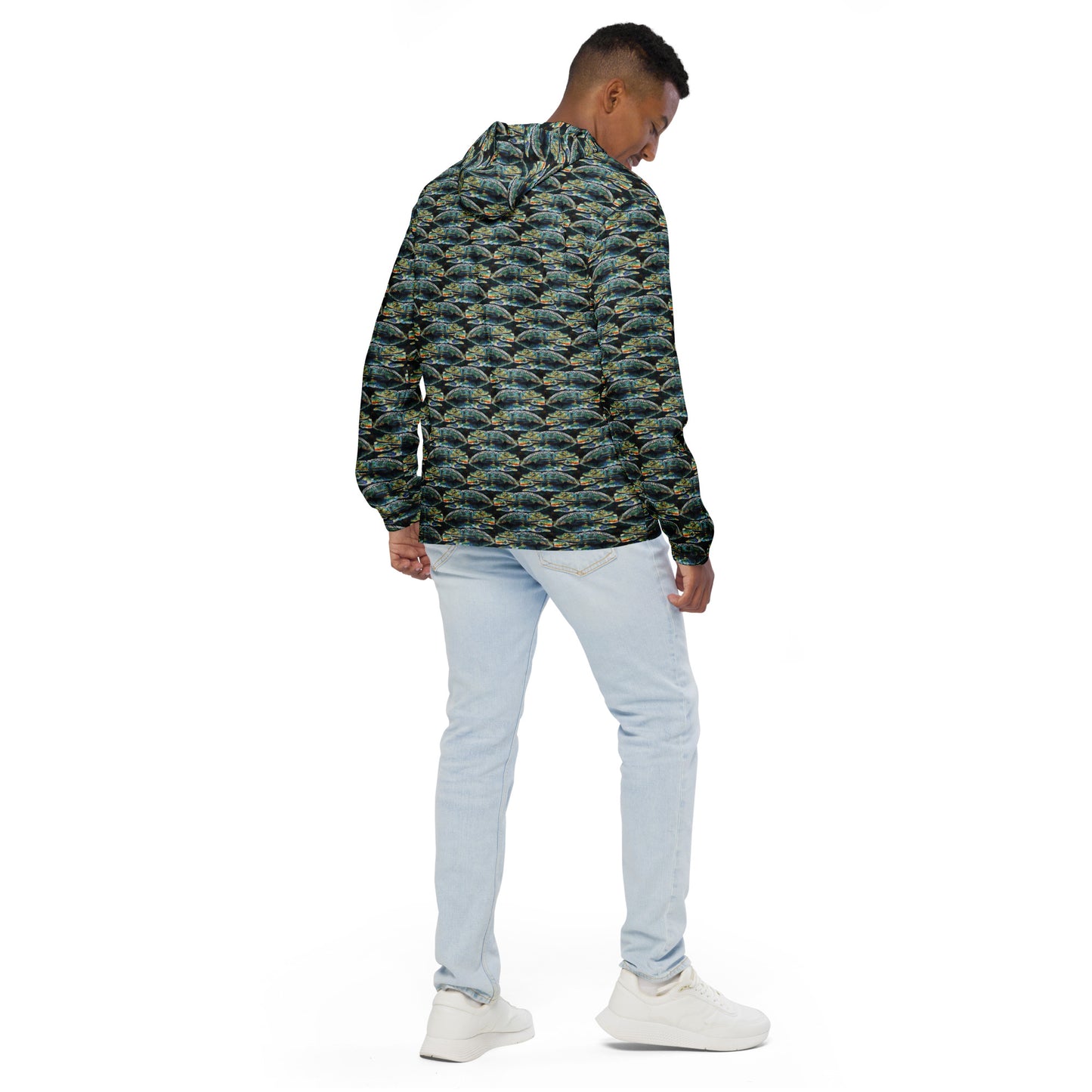 Psychedelic Gator Reflection windbreaker