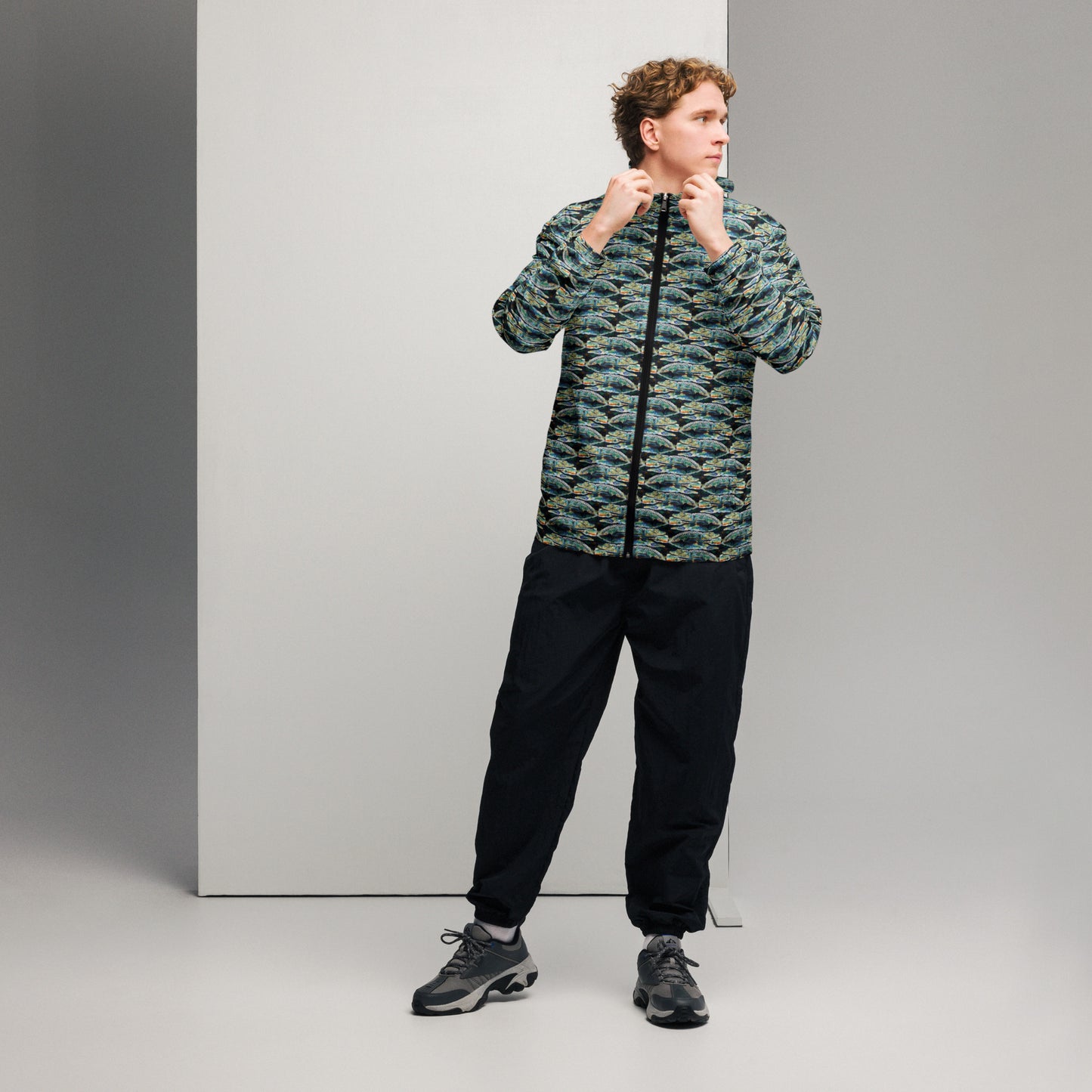 Psychedelic Gator Reflection windbreaker