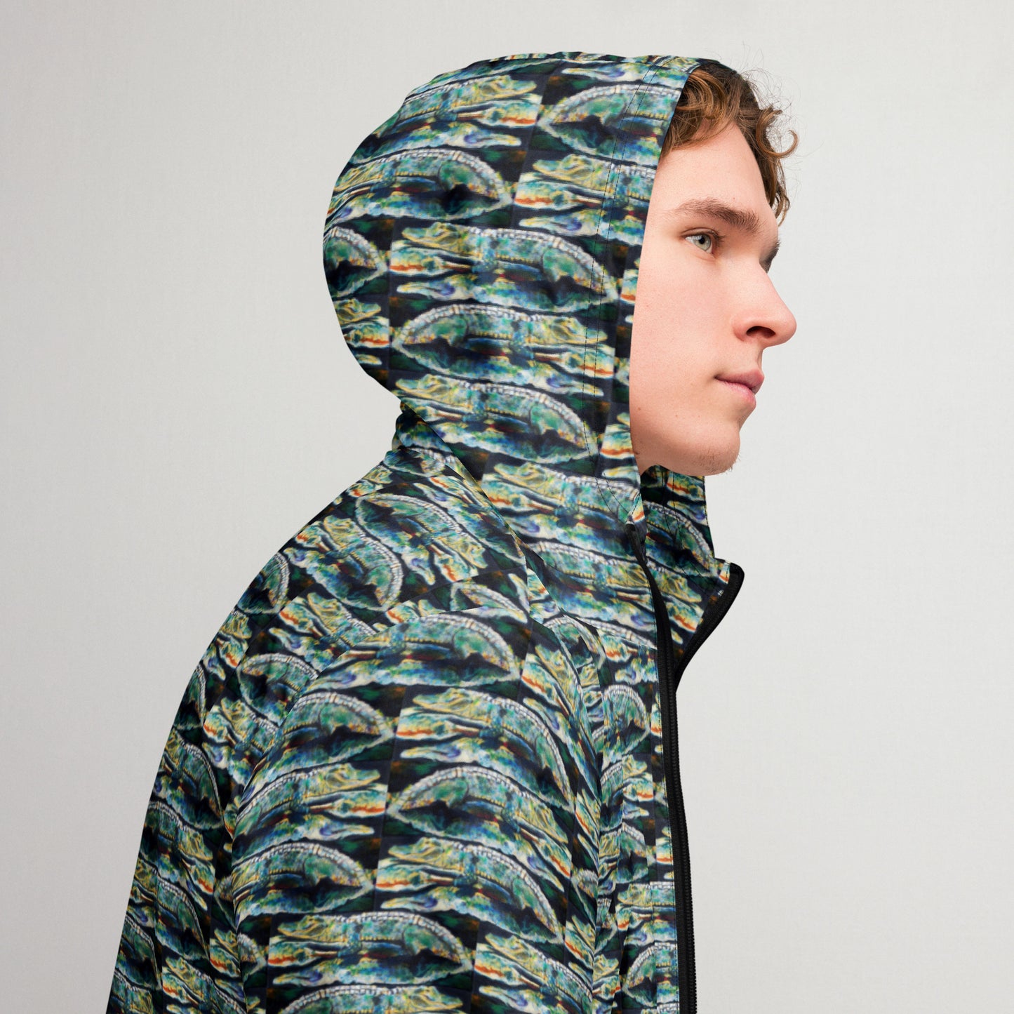 Psychedelic Gator Reflection windbreaker