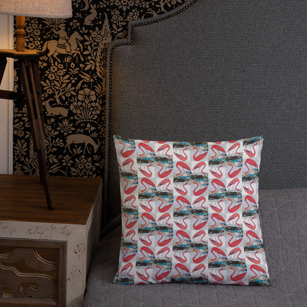 Flamingo Tango Premium Pillow