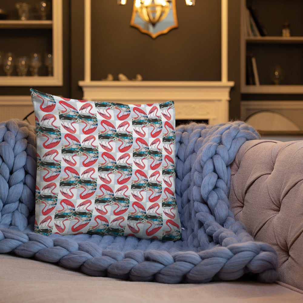 Flamingo Tango Premium Pillow