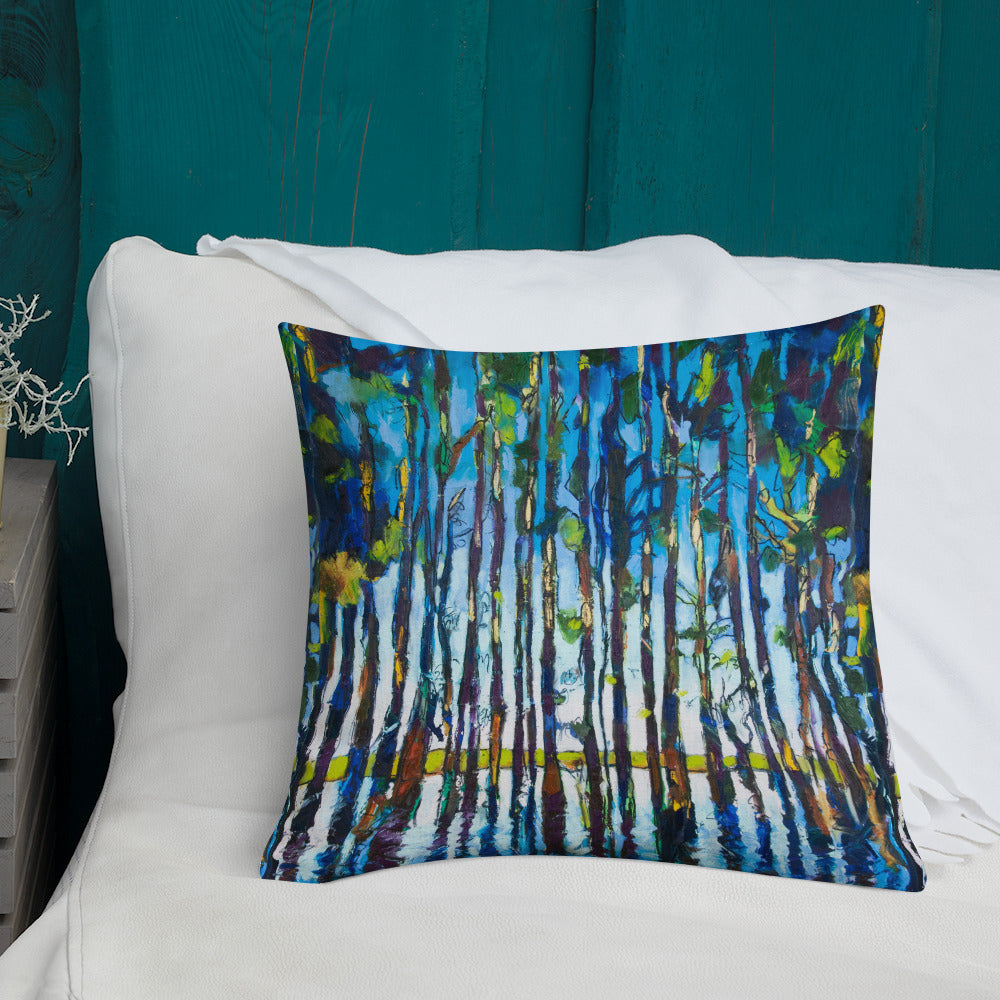 Bold Cypress Reflections Premium Pillow