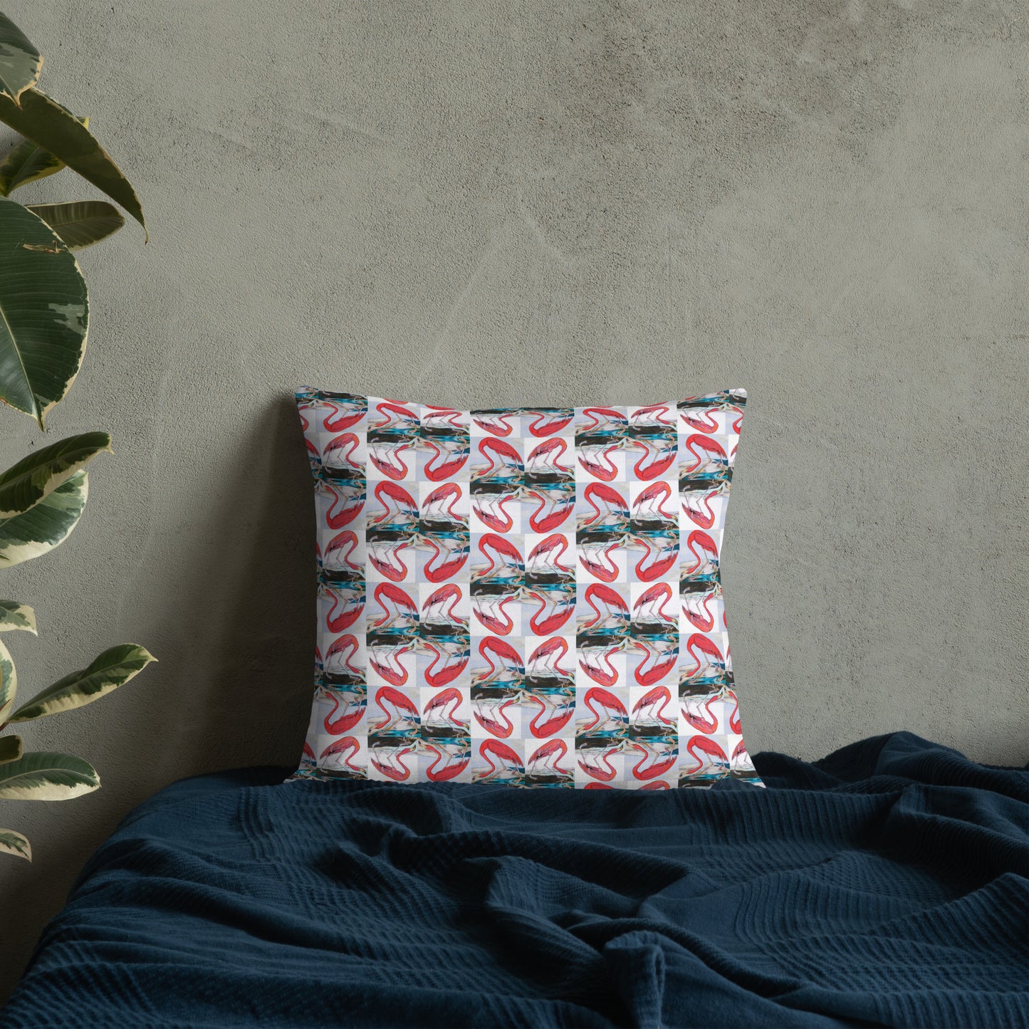 Flamingo Tango Premium Pillow