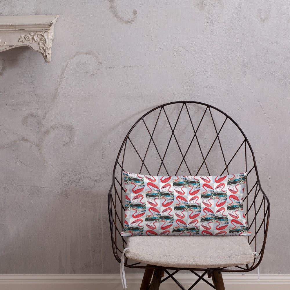 Flamingo Tango Premium Pillow