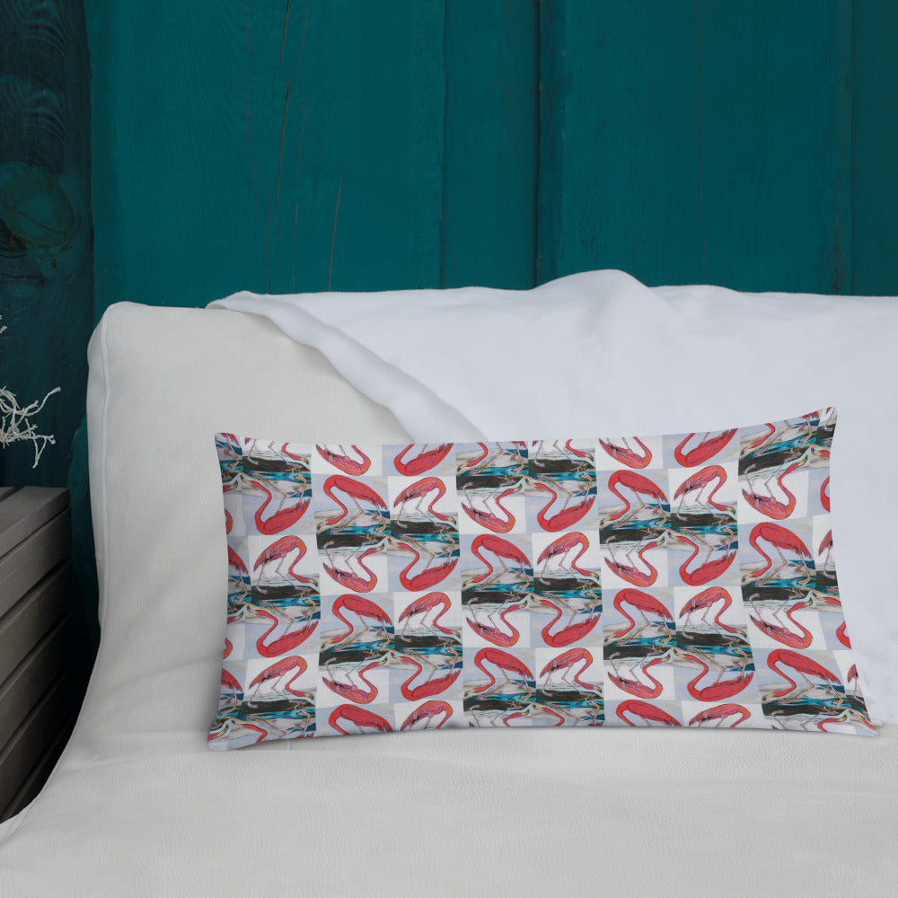 Flamingo Tango Premium Pillow