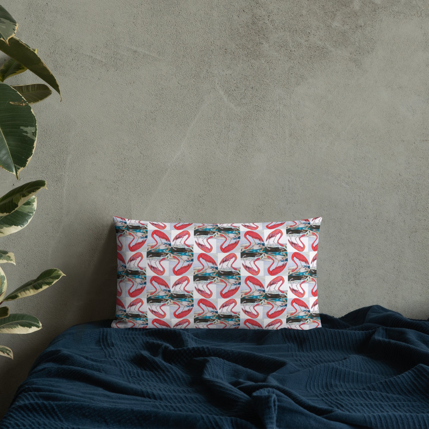 Flamingo Tango Premium Pillow