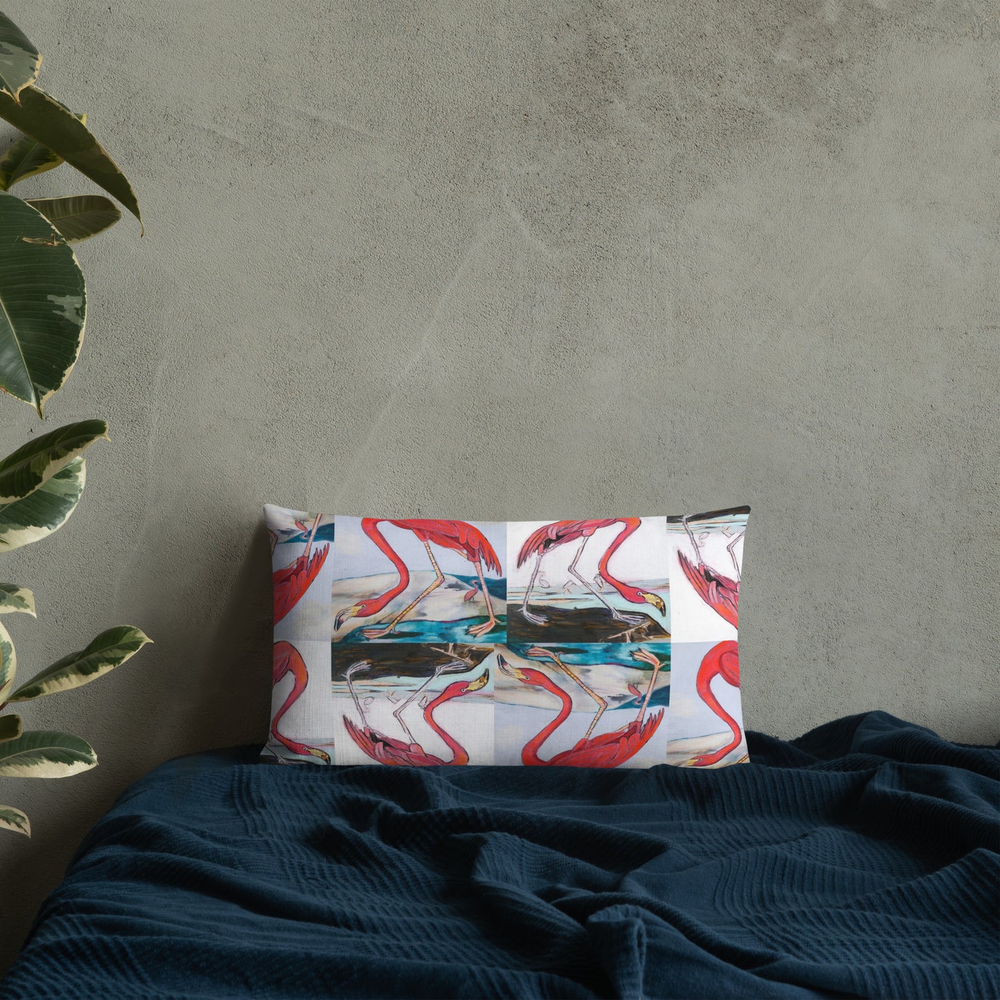 Flamingo Tango Premium Pillow