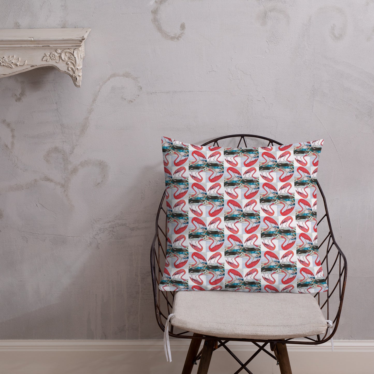 Flamingo Tango Premium Pillow