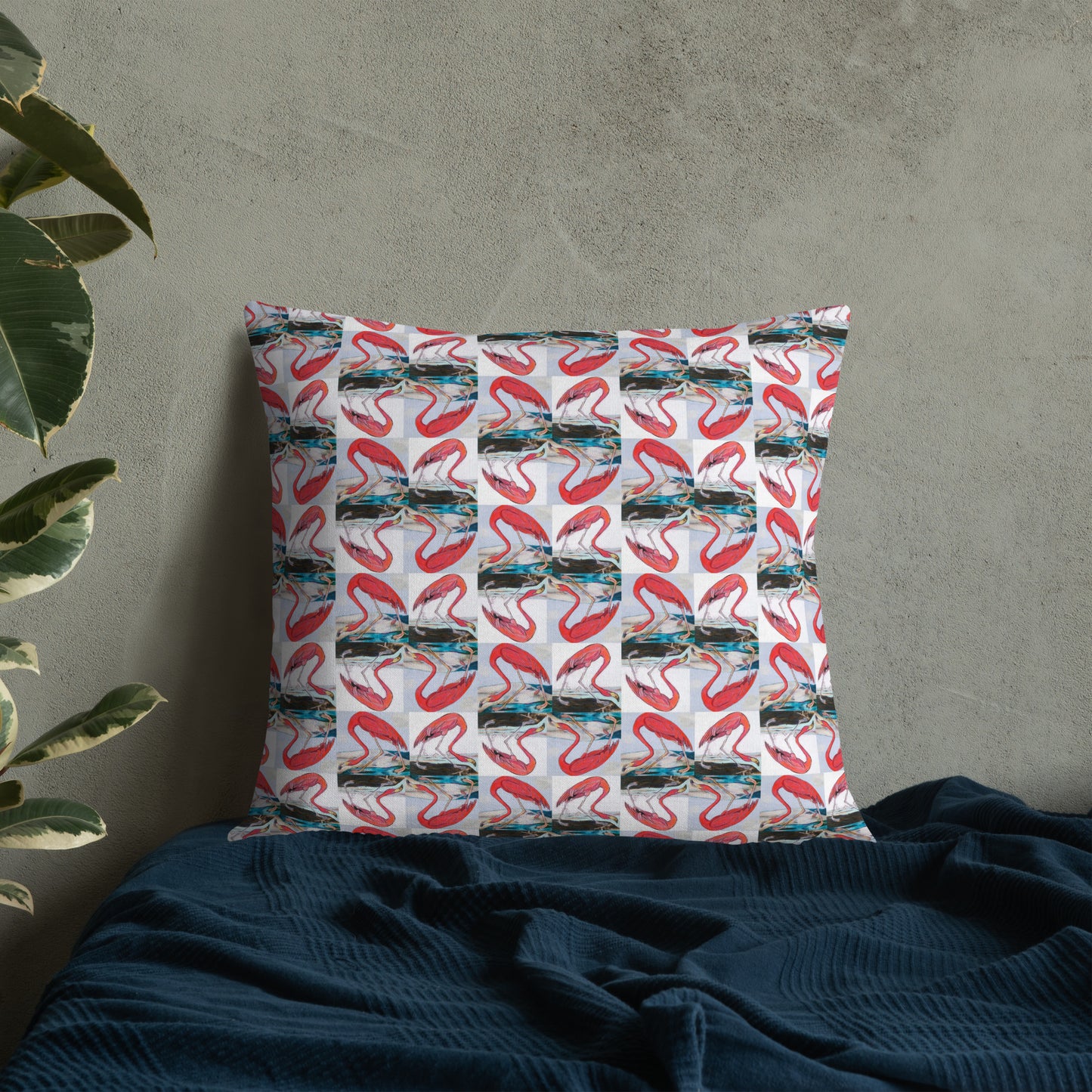 Flamingo Tango Premium Pillow