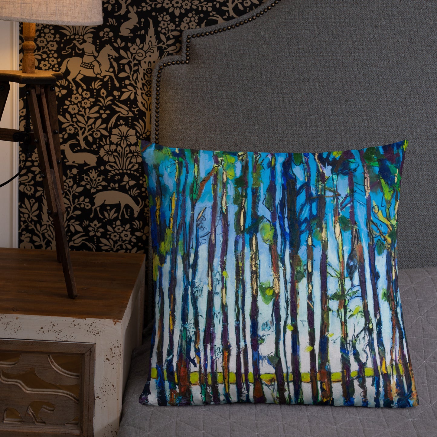 Bold Cypress Reflections Premium Pillow