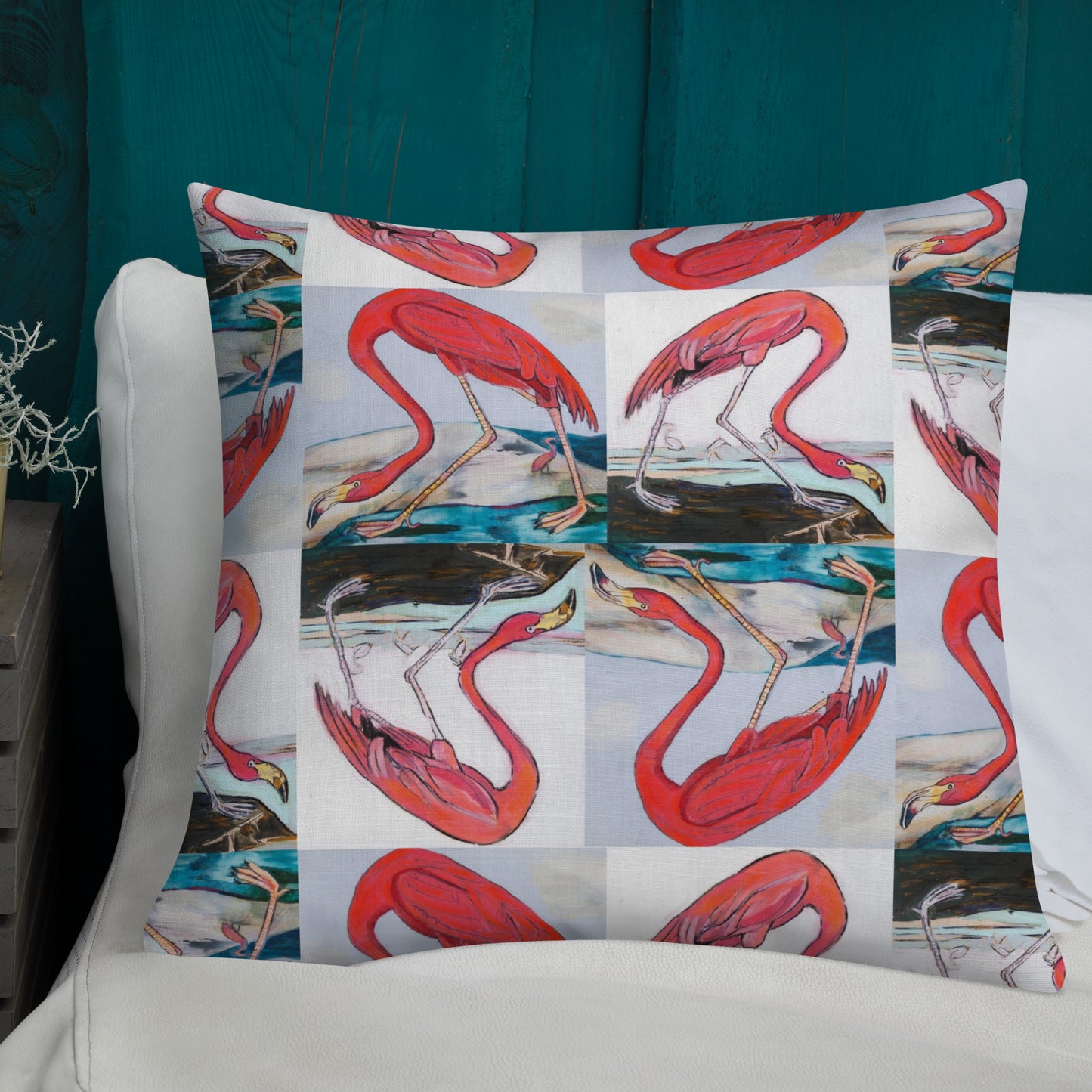 Flamingo Tango Premium Pillow