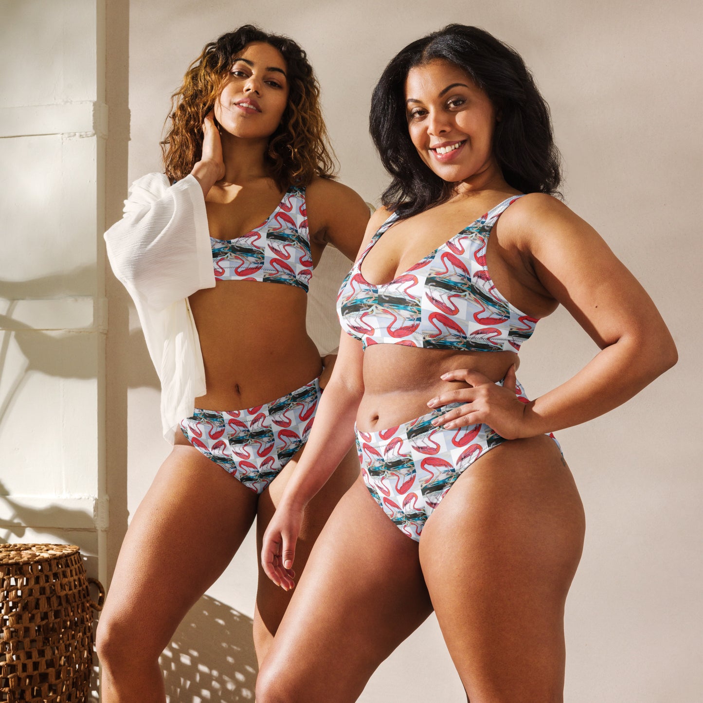 Flamingo Tango Recycled high-waisted bikini