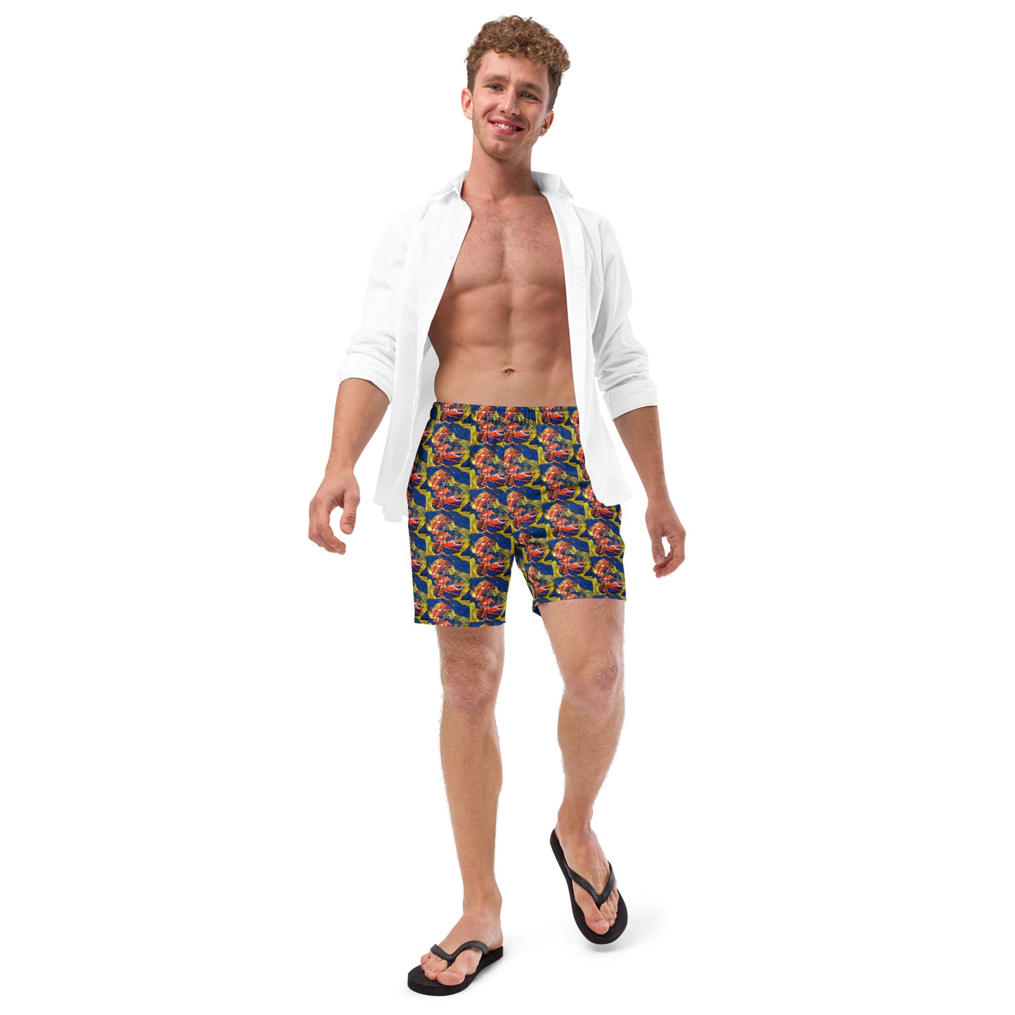 Crawfish in Habitat II Men's swim trunks