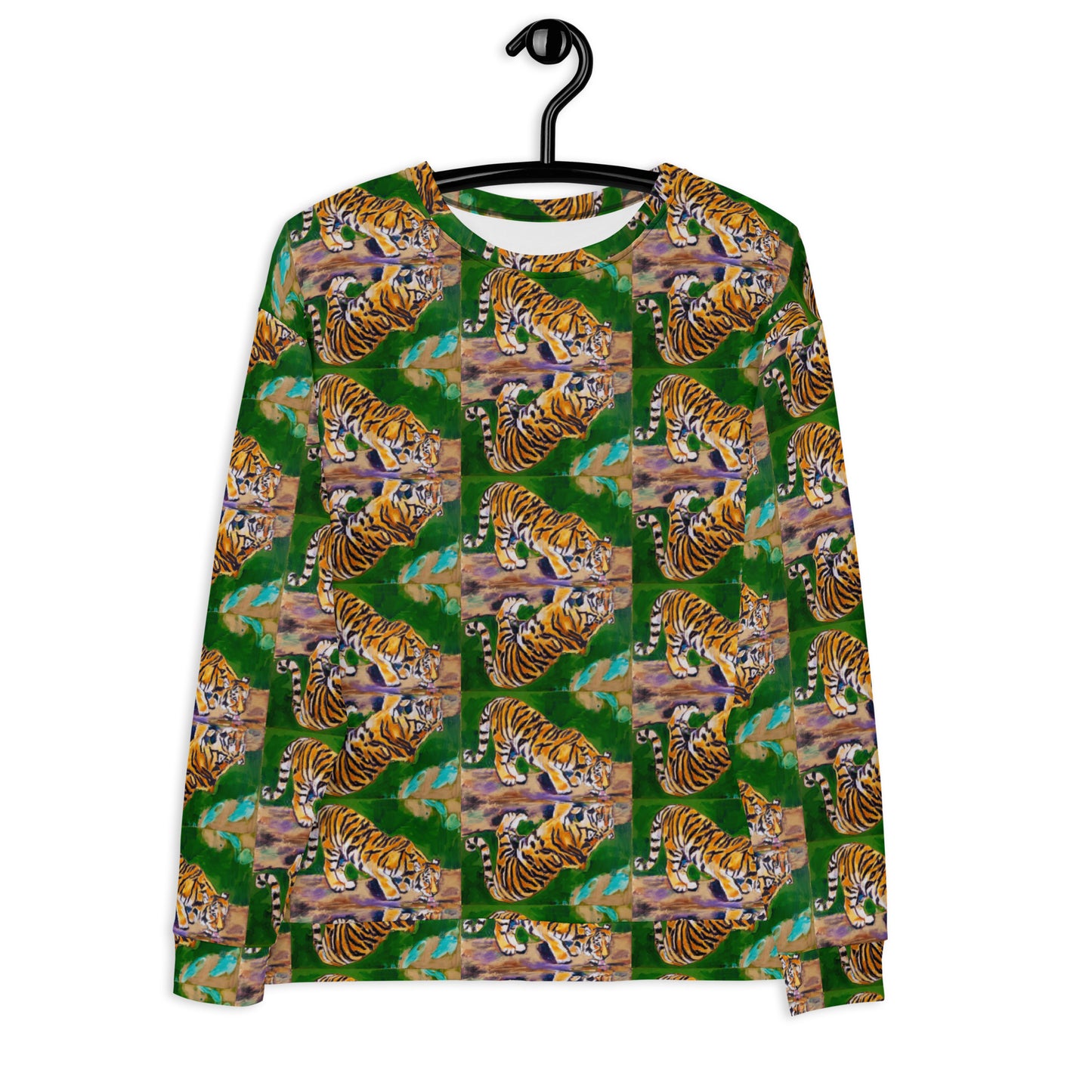 Tiger Reflections Pattern II All Over Print Unisex Sweatshirt