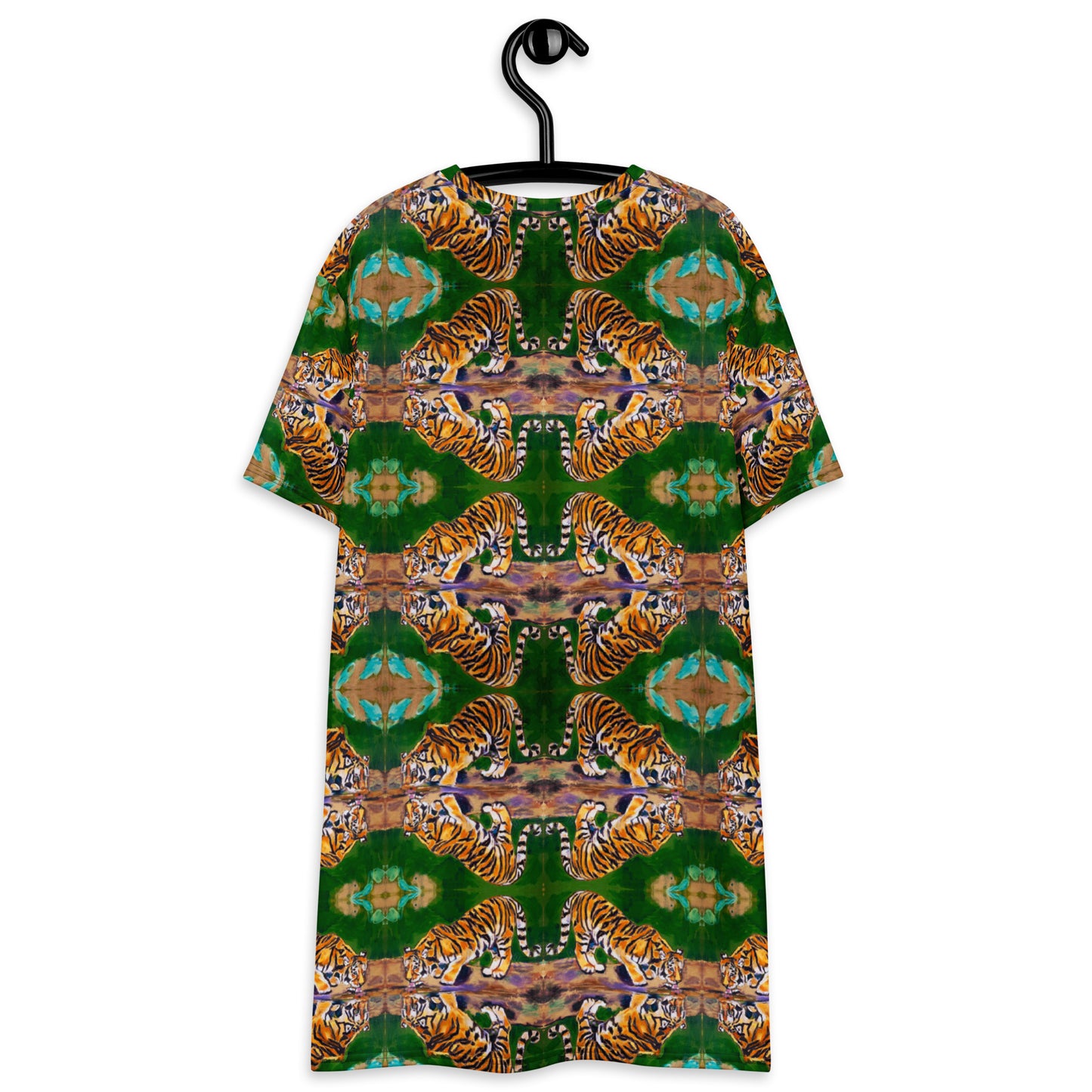 Tiger Reflections Kalidascope Pattern T-shirt dress