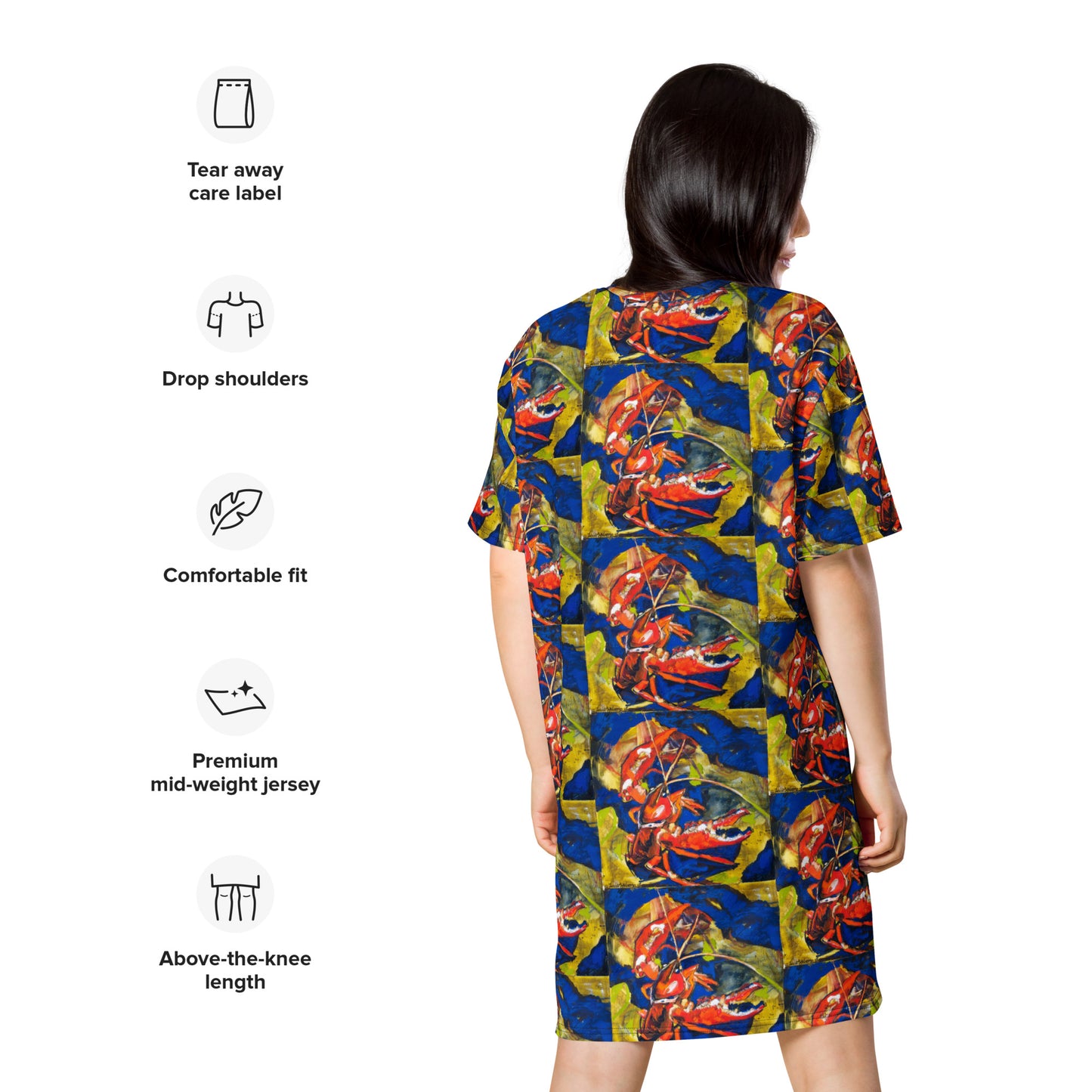 Crawfish in Habitat II T-shirt dress