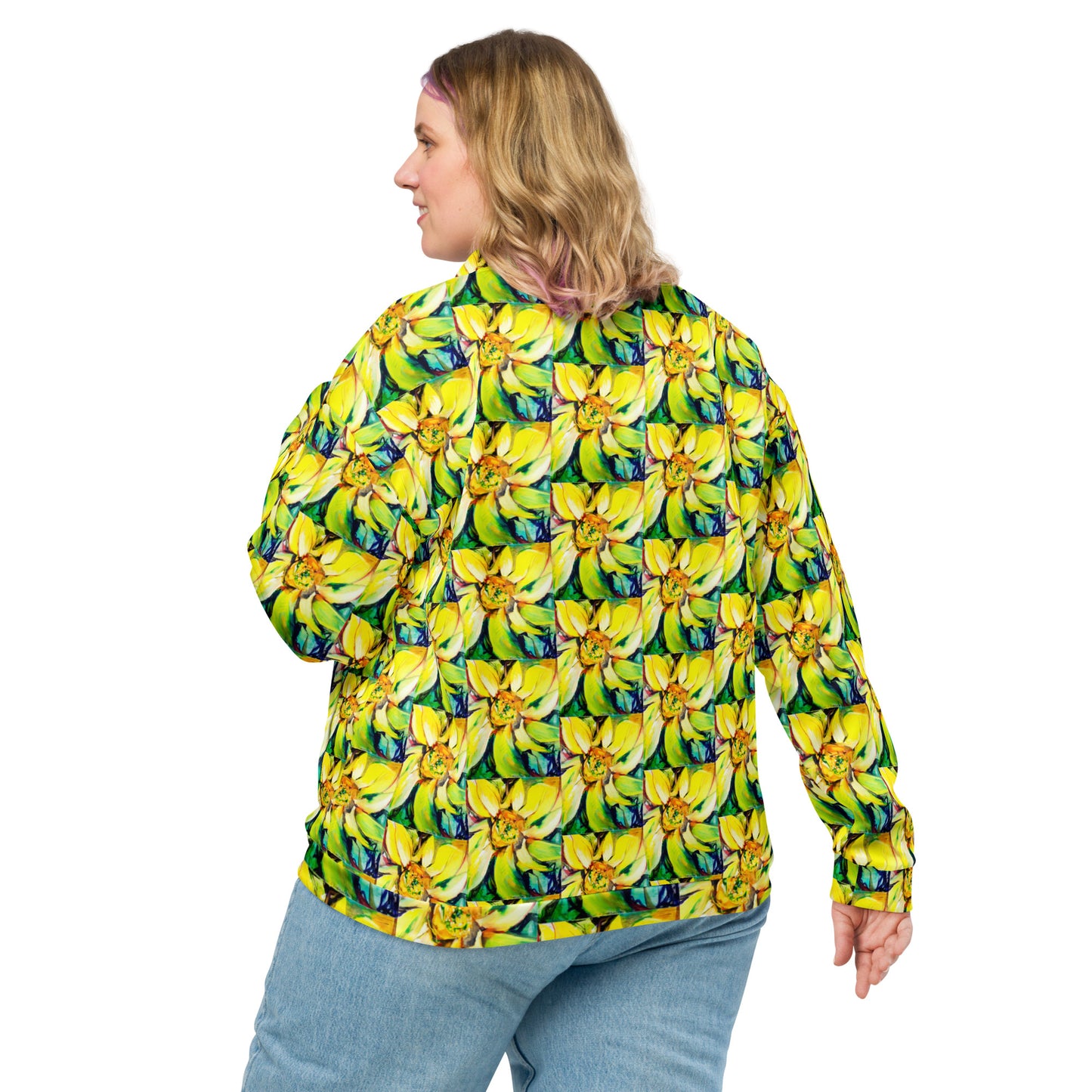 Bosco Sunflower Unisex Bomber Jacket