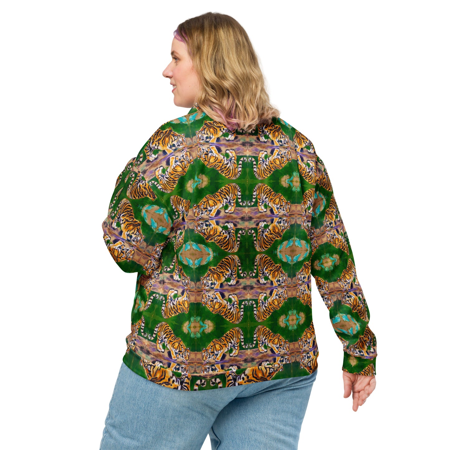 Tiger Reflections Unisex Bomber Jacket