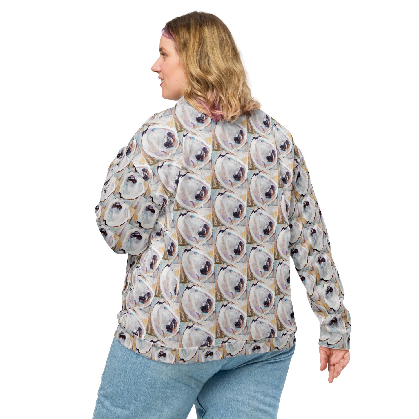 Yin & Yang Oyster Shells Unisex Bomber Jacket