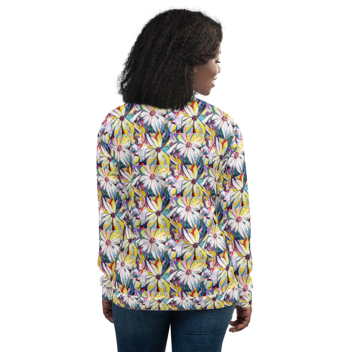 Zinnias Unisex Bomber Jacket