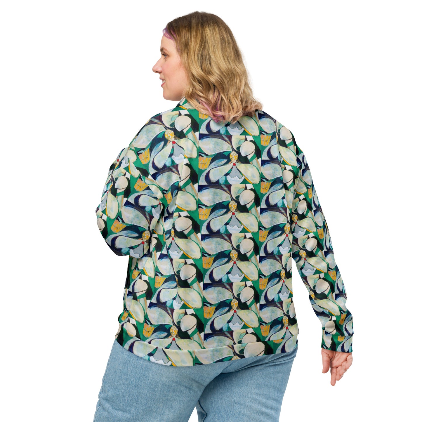 Cubist Magnolia Unisex Bomber Jacket