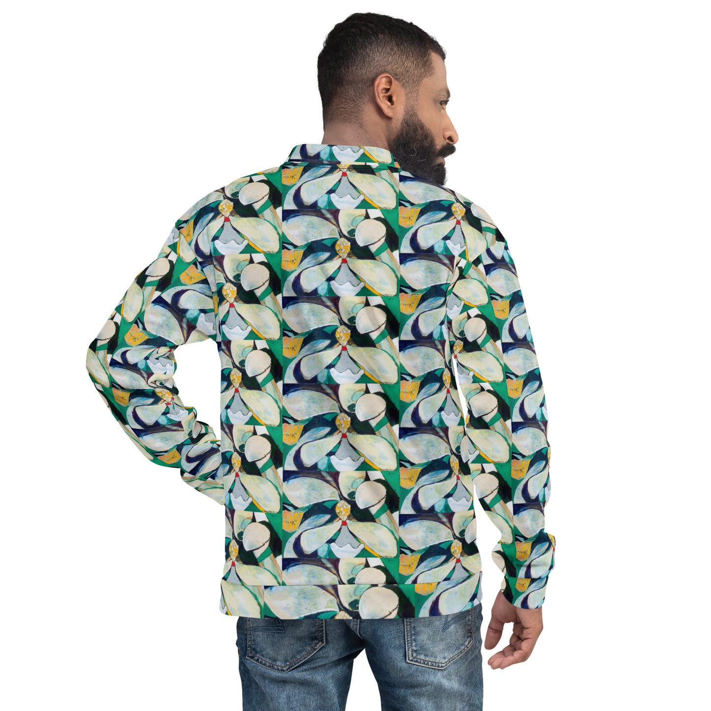 Cubist Magnolia Unisex Bomber Jacket