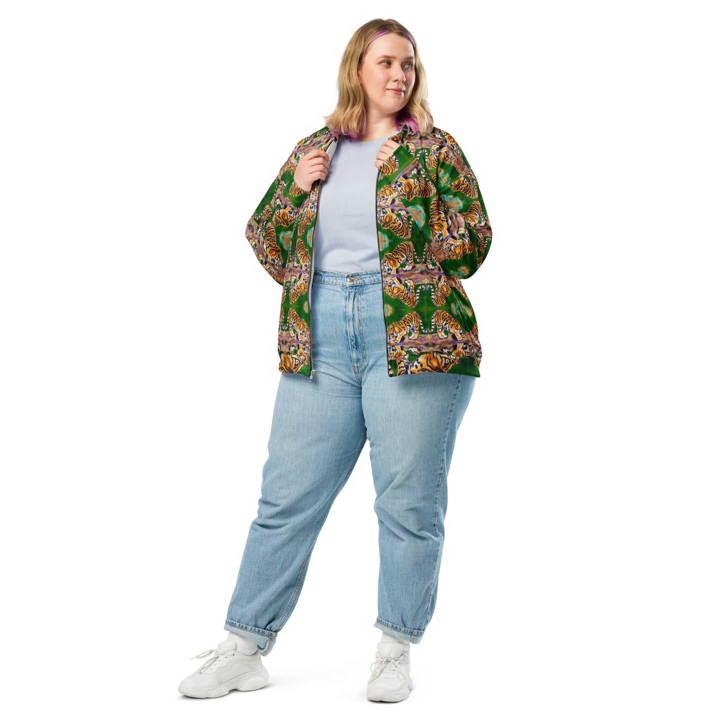 Tiger Reflections Unisex Bomber Jacket