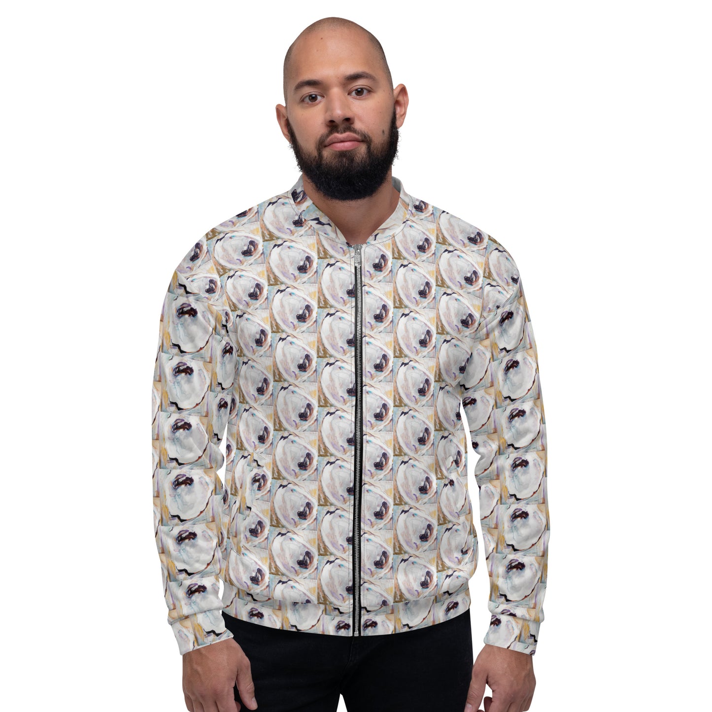 Yin & Yang Oyster Shells Unisex Bomber Jacket