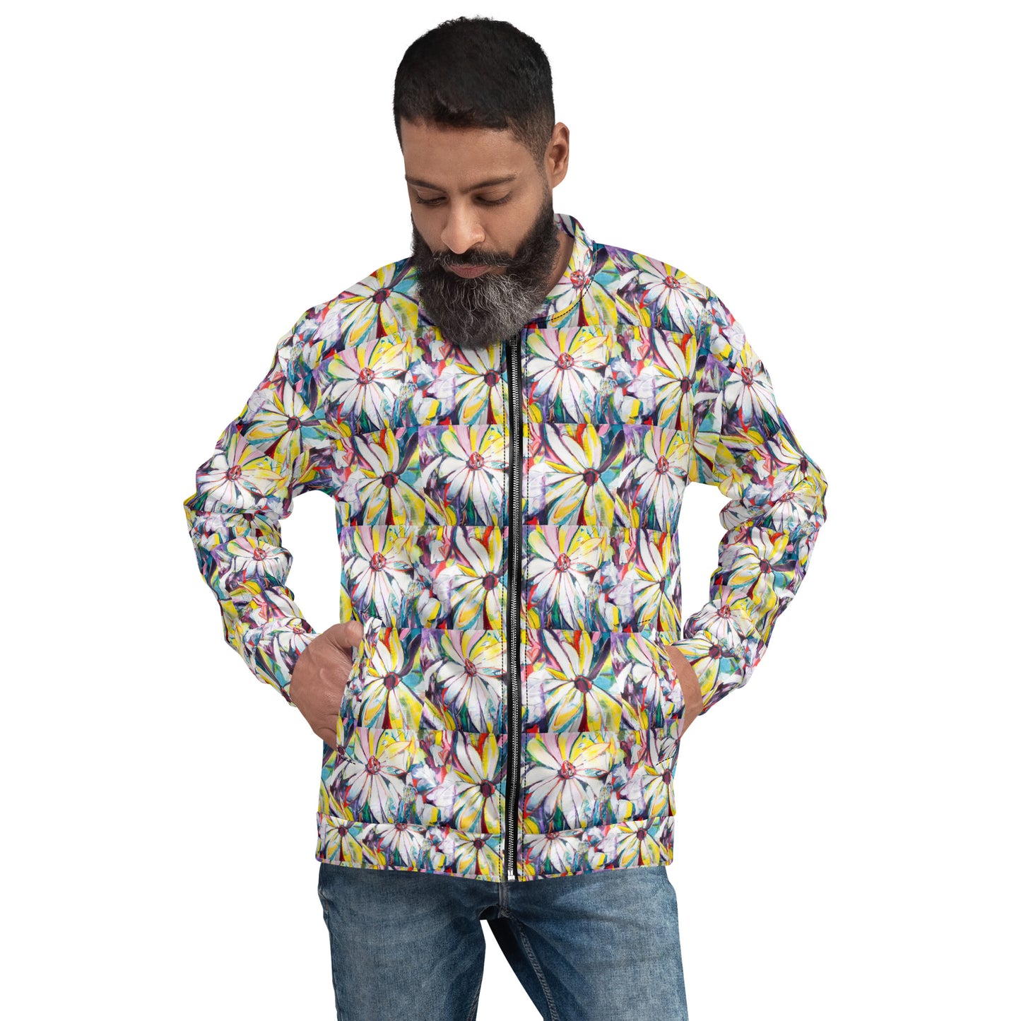 Zinnias Unisex Bomber Jacket