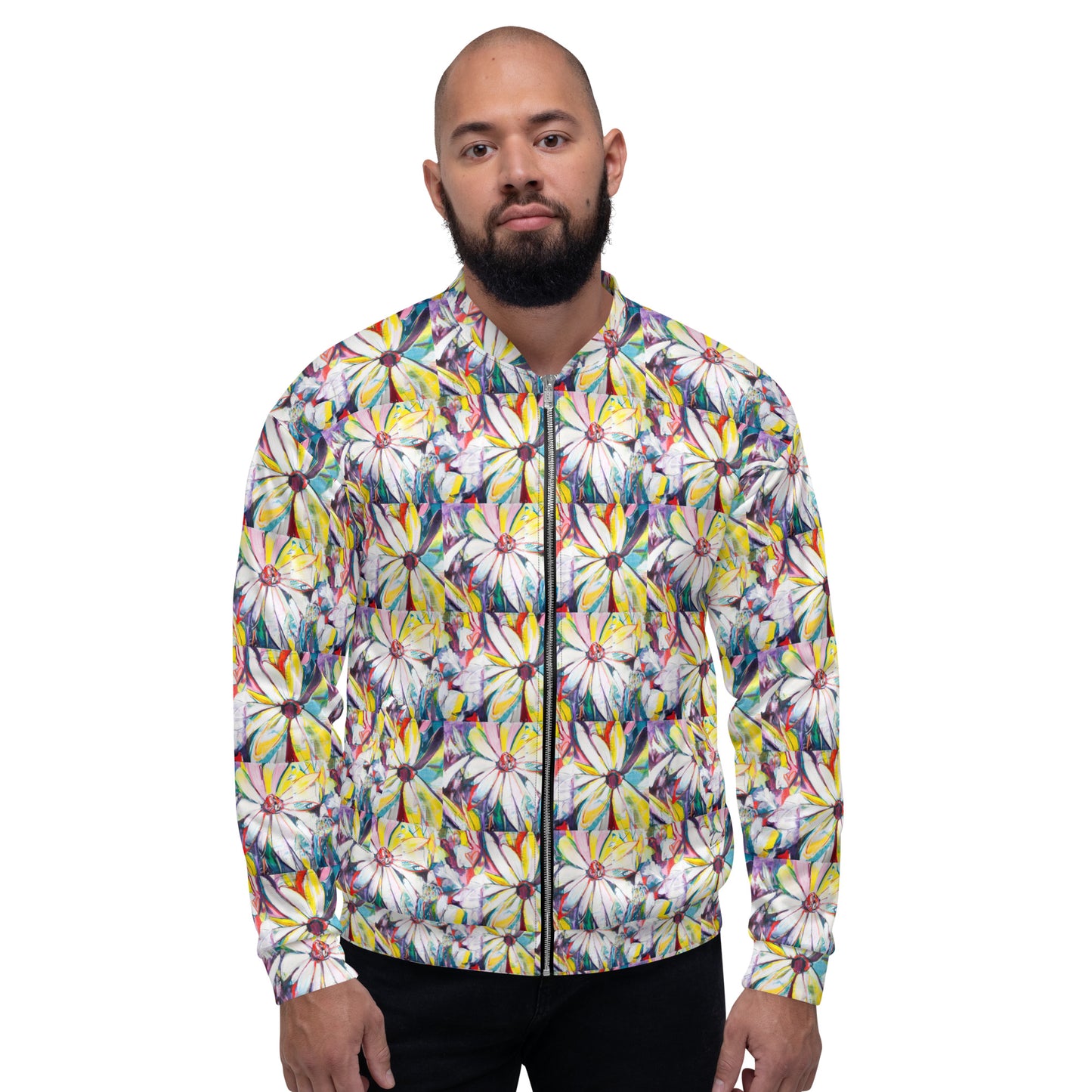 Zinnias Unisex Bomber Jacket