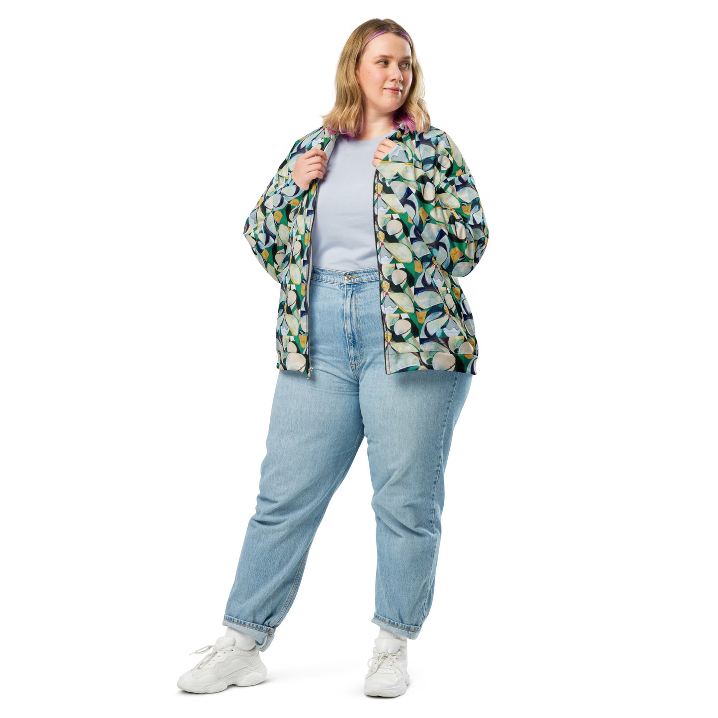 Cubist Magnolia Unisex Bomber Jacket