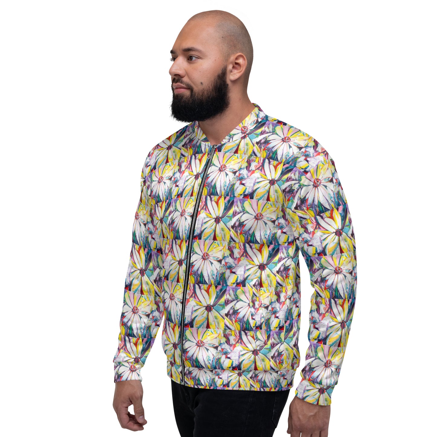 Zinnias Unisex Bomber Jacket