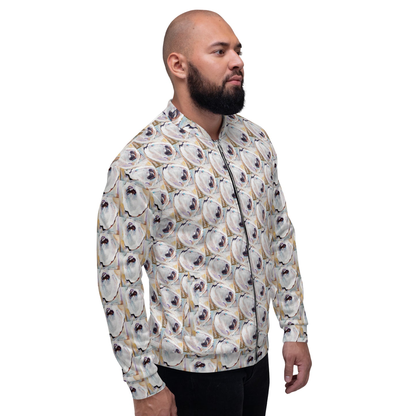 Yin & Yang Oyster Shells Unisex Bomber Jacket