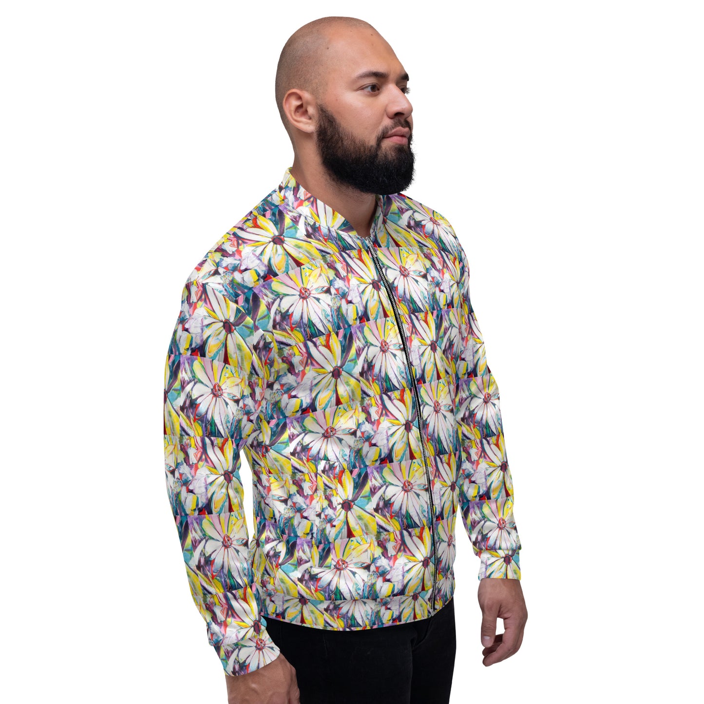 Zinnias Unisex Bomber Jacket