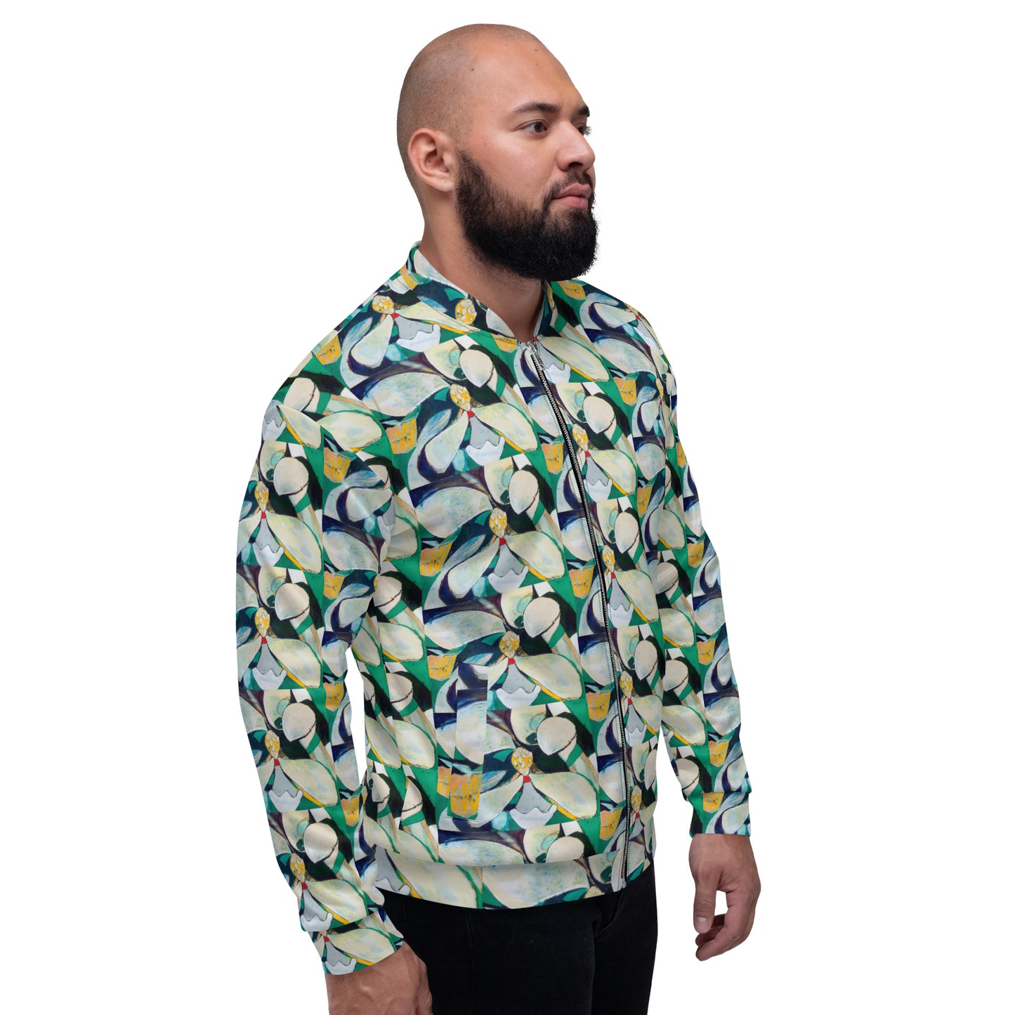 Cubist Magnolia Unisex Bomber Jacket