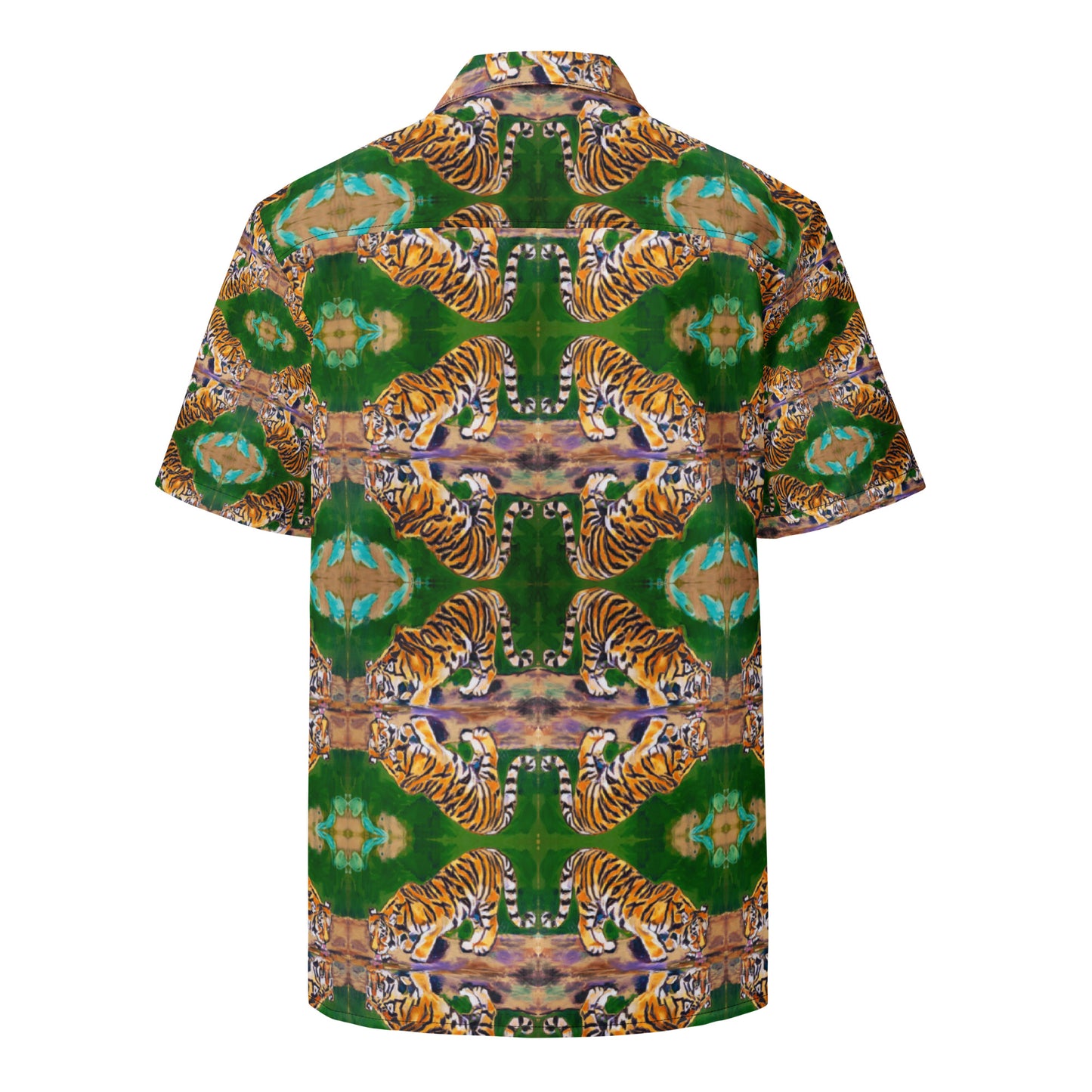 Tiger Reflections II Unisex button shirt