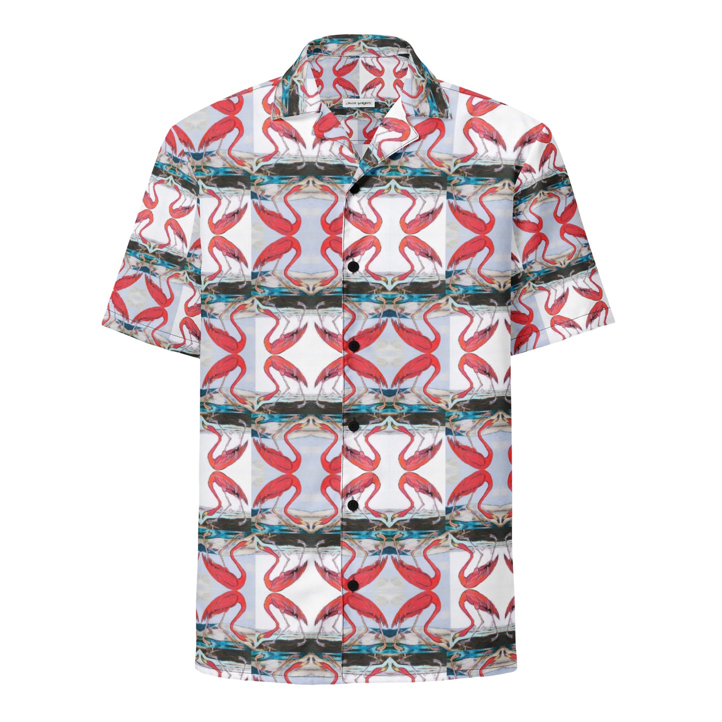 Flamingo Tango Unisex button shirt