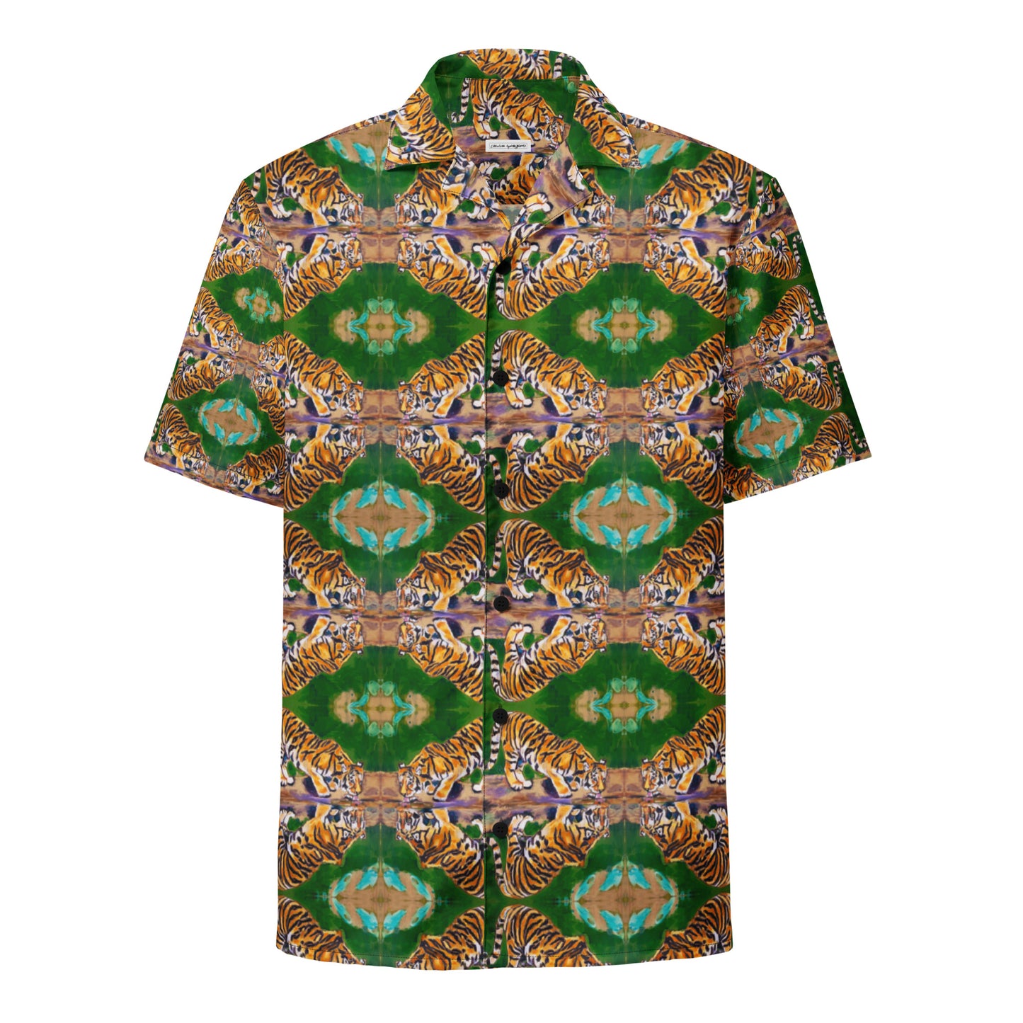 Tiger Reflections II Unisex button shirt