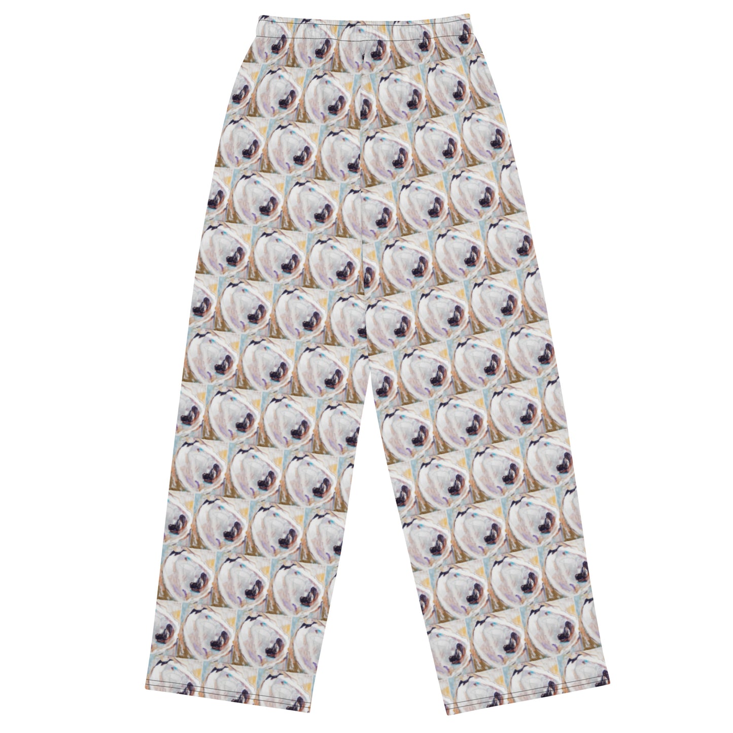 Yin and Yang Oyster Shells All-over print unisex wide-leg pants