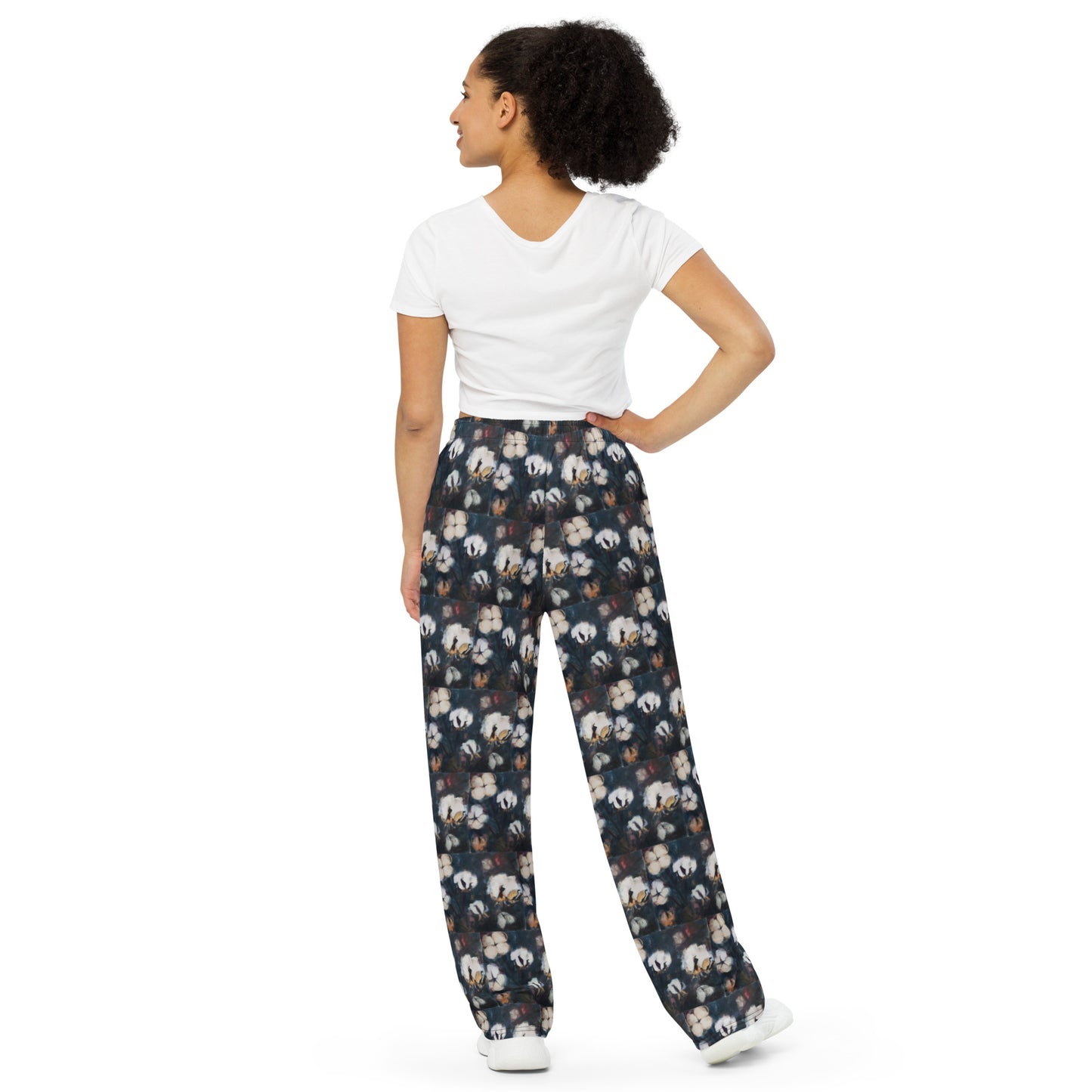 Cotton at Night All-over print unisex wide-leg pants